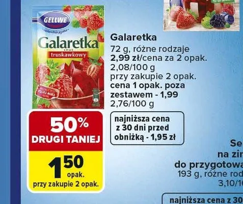 Galaretka Gellwe promocja w Carrefour