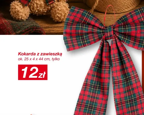 Kokarda z zawieszką 25x4x44 cm promocja w KiK