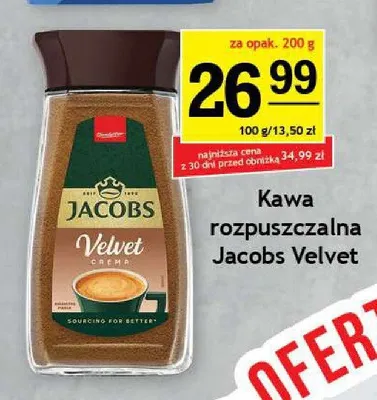 Kawa rozpuszczalna Jacobs Velvet promocja w Gram Market
