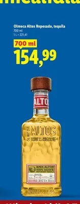 Tequila Olmeca Altos Reposado promocja w Lidl