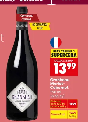 Wino Merlot-Cabernet promocja w Biedronka