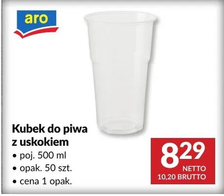 Kubek do piwa z uchwytem promocja w Makro