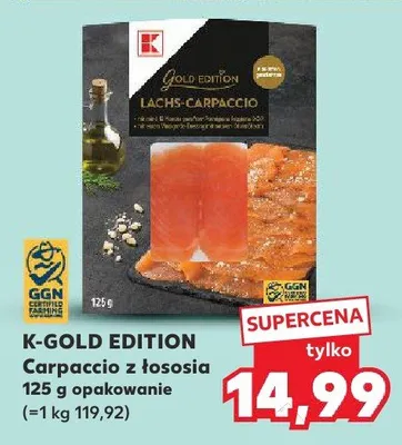 Carpaccio z łososia K-Gold Edition promocja w Kaufland