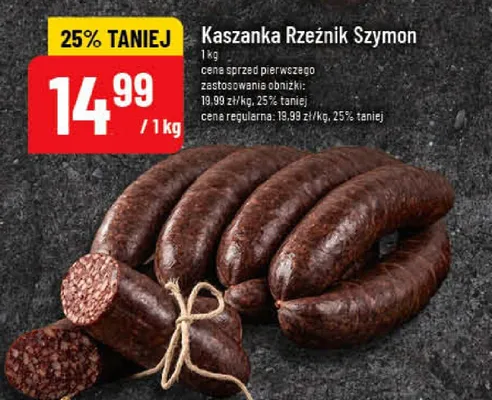Kaszanka Rzeźnik Szymon promocja w POLOmarket