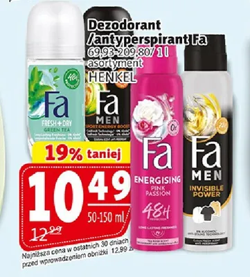 Dezodorant Fa Men Sport Energy Boost promocja w Prim Market
