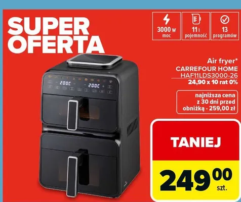 Air fryer Carrefour Home HAFILDS3000-26 promocja w Carrefour