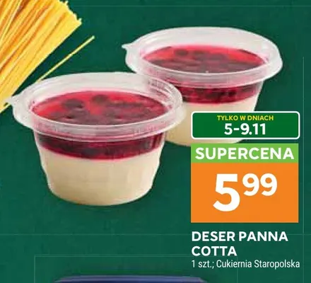 Deser Panna Cotta Cukiernia Staropolska promocja w Stokrotka