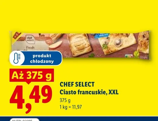 Ciasto francuskie Chef Select XXL promocja w Lidl