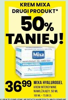 Krem Mixa Hyalurogel krem intensywnie nawilżający 50 ml promocja w Drogerie Natura