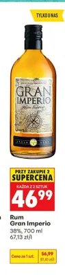 Rum Gran Imperio promocja w Biedronka