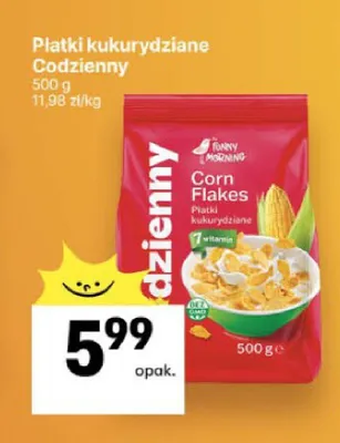 Płatki kukurydziane Codzienny promocja w Delikatesy Centrum