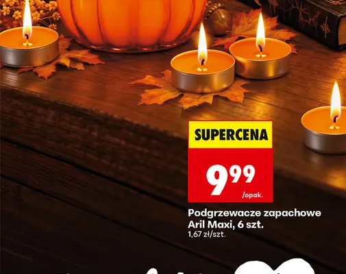 Podgrzewacze zapachowe Aril Maxi promocja w Biedronka