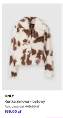 Kurtka zimowa ONLY beżowy promocja w Lounge by Zalando