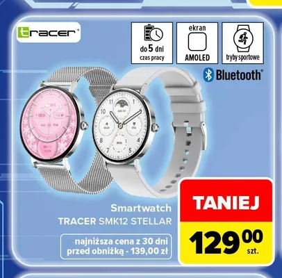 Smartwatch Tracer SMK12 Stellar promocja w Carrefour