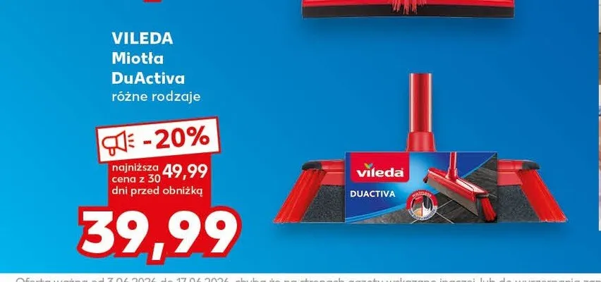 Miotła Vileda DuActiva promocja w Kaufland