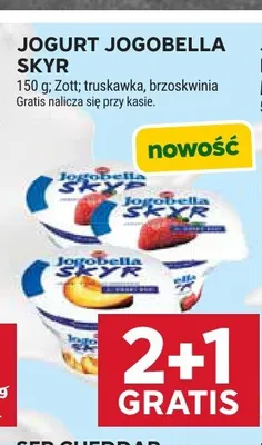 Jogurt Jogobella Skyr truskawka promocja w Stokrotka