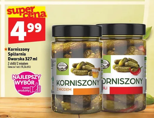 Korniszony Spiżarnia Dworska z chilli promocja w TOPAZ