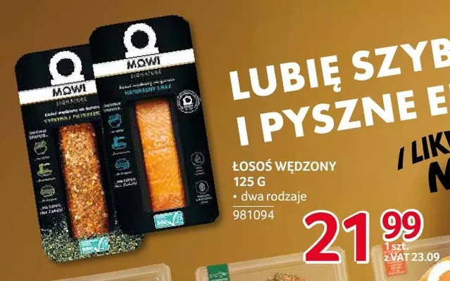 Łosoś wędzony Mowi promocja w Selgros