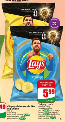 Chipsy Lay's Fromage promocja w Dino