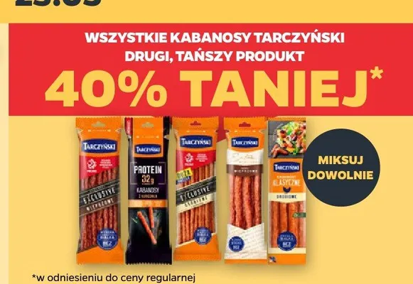 Kabanosy Gryzzale Tarczyński promocja w Netto