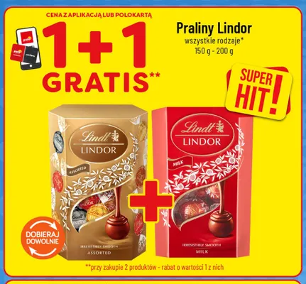 Praliny Lindor Assorted Lindt promocja w POLOmarket