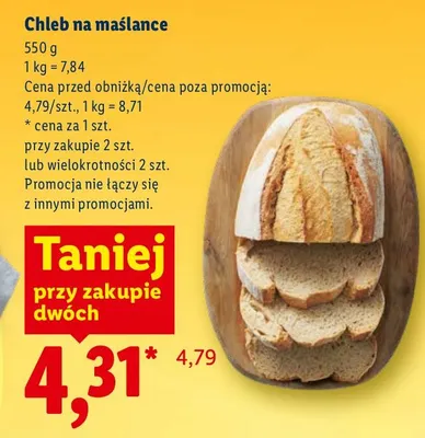 Chleb na maślance promocja w Lidl