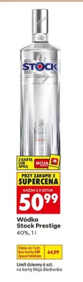 Wódka Stock Prestige promocja w Biedronka