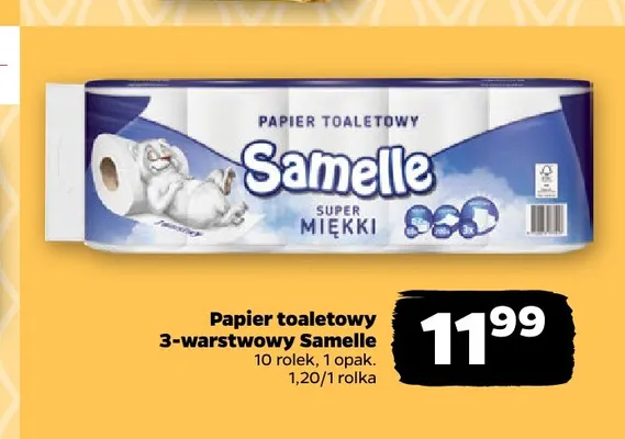 Papier toaletowy 3-warstwowy Samelle promocja w Netto