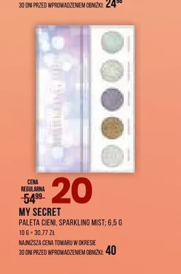 Paleta cieni My Secret Sparkling Mist promocja w Drogerie Natura