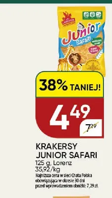 Krakersy Junior Safari Lajkonik promocja w Chata Polska