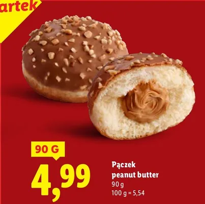 Pączek peanut butter promocja w Lidl