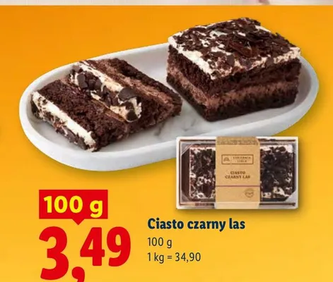 Ciasto czarny las promocja w Lidl