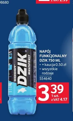 Napój funkcjonalny Dzik promocja w Selgros