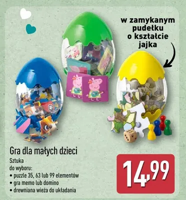 Gra dla małych dzieci promocja w Aldi