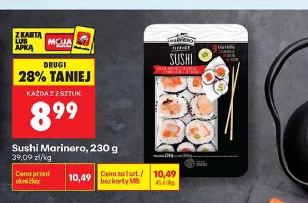 Sushi Marinero promocja w Biedronka
