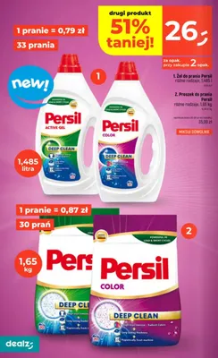 Żel do prania Persil Active Gel Deep Clean promocja w Dealz