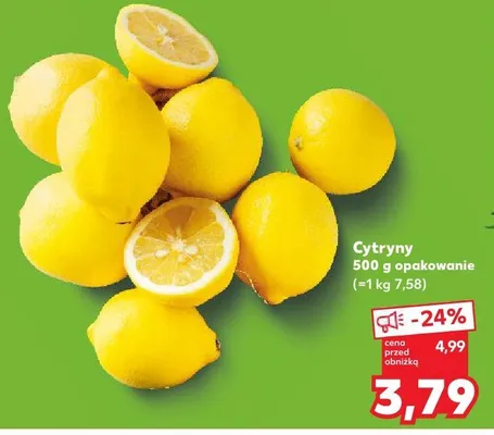Cytryny opakowanie promocja w Kaufland