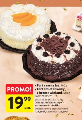 Tort czarny las Janczewscy promocja w Intermarche