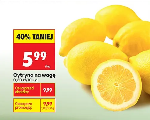 Cytryna promocja w Biedronka