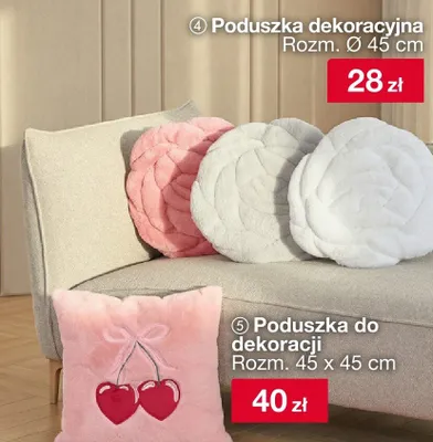 Poduszka do dekoracji z wiśniami promocja w Woolworth