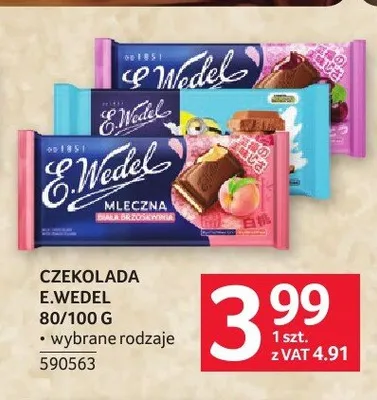 Czekolada E.Wedel promocja w Selgros