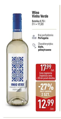 Wino Vinho Verde promocja w Aldi