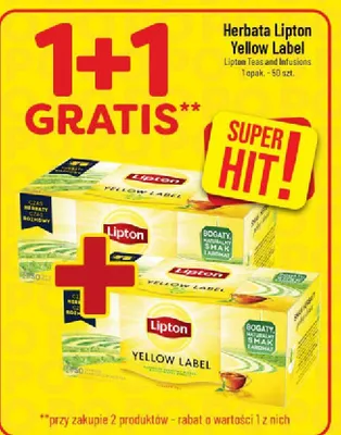 Herbata Lipton Yellow Label promocja w POLOmarket
