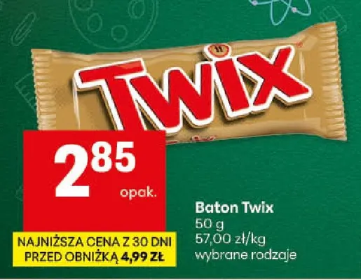 Baton Twix promocja w Delikatesy Centrum