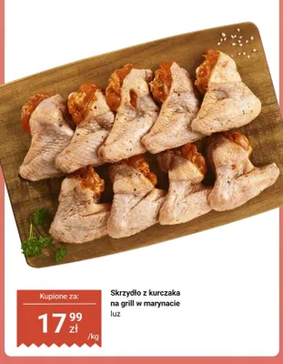 Skrzydło z kurczaka na grill w marynacie luz promocja w Dino