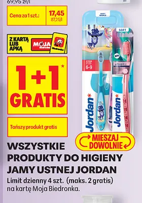 Produkty do higieny jamy ustnej Jordan promocja w Biedronka