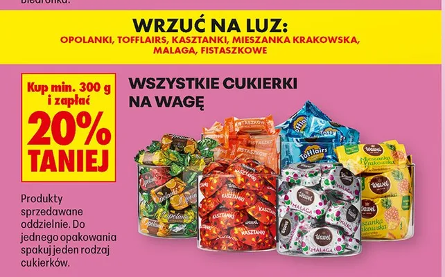 Cukierki Fistaszkowe Wawel promocja w Biedronka