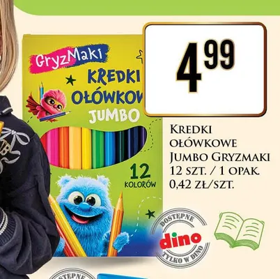 Kredki ołówkowe Jumbo Gryzmaki promocja w Dino