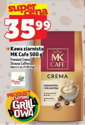 Kawa ziarnista MK Cafe Crema 500g promocja w TOPAZ