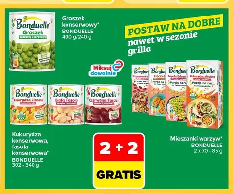 Kukurydza konserwowa Bonduelle promocja w Carrefour